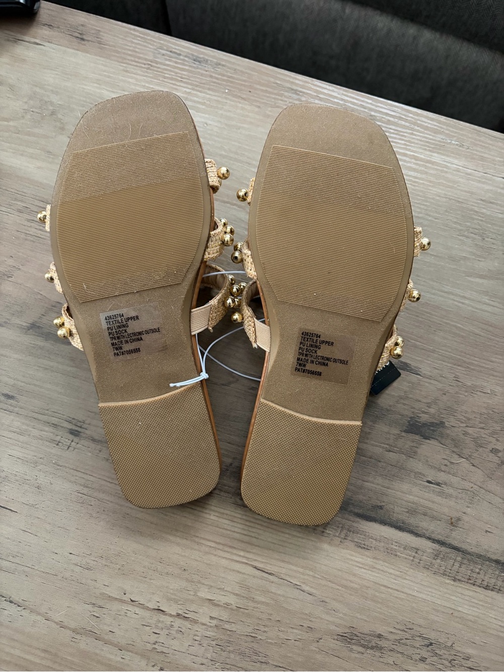 Torrid Wide Width Gold Sandal Slides - Picture 6 of 7